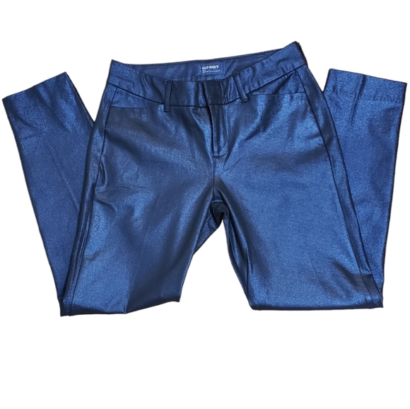 Old Navy Women's Blue Shimmer Pixe Mid Rise Size 4 - Picture 13 of 15